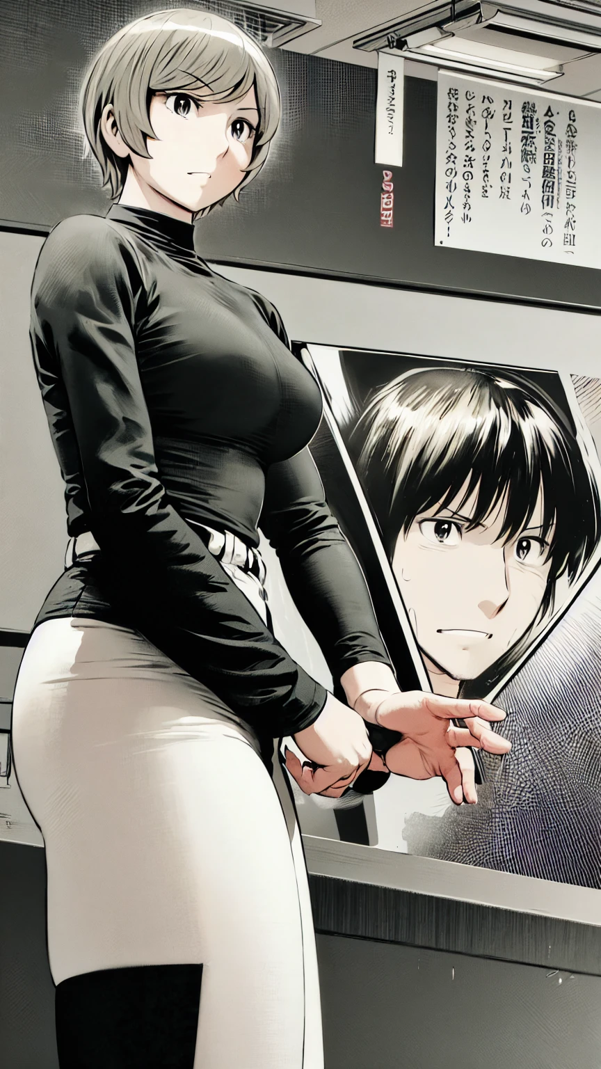 (Baseball uniforms:1.2),
blonde, (short hair:1.2),White trousers、Black belt、((Illustration of people))、Tube top bra、
View your viewers,, (Highest quality:1.3), White pants、Outdoor、baseball ground、ground、soil、blue eyeasterpiece、Highest quality)、Highest quality, Ultra-high resolution, (((masterpiece))), alone, Sweat、Big eyes、Large breasts、Torn clothes、 Fully exposed、Nipples、One Girl, Front view、Embarrassed face、Bronze colored hair、((short hair))、Stand up straight、Cowboy Shot