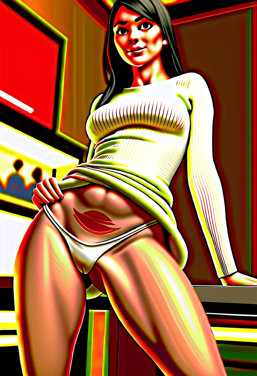 Beauty mother-in-law Height difference shopping Supermarket Black Hair Straight long hair hairpin White knitted sweater ((Mother and daughter have beautiful breasts)), mini skirt squat White panties, broken home, gang, (masterpiece), best quality, expressive eyes, perfect face, ((a teary beautiful kid girl being spanked)), unclad, skirt lifted, (red bottom), pinned down, puffy nips, damsel in distress, ((cute body)), (thighs spread open),ryona, short, slap mark, dripping, spurting