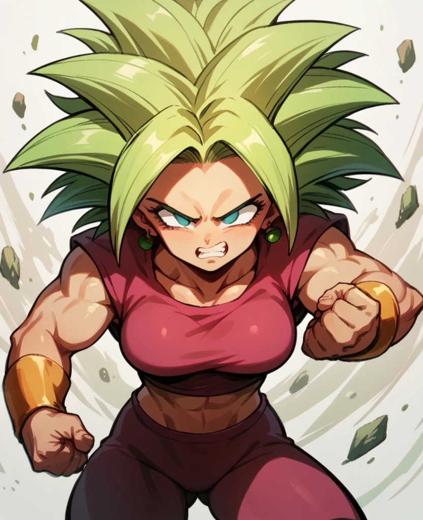 Kefla  and goku fighting