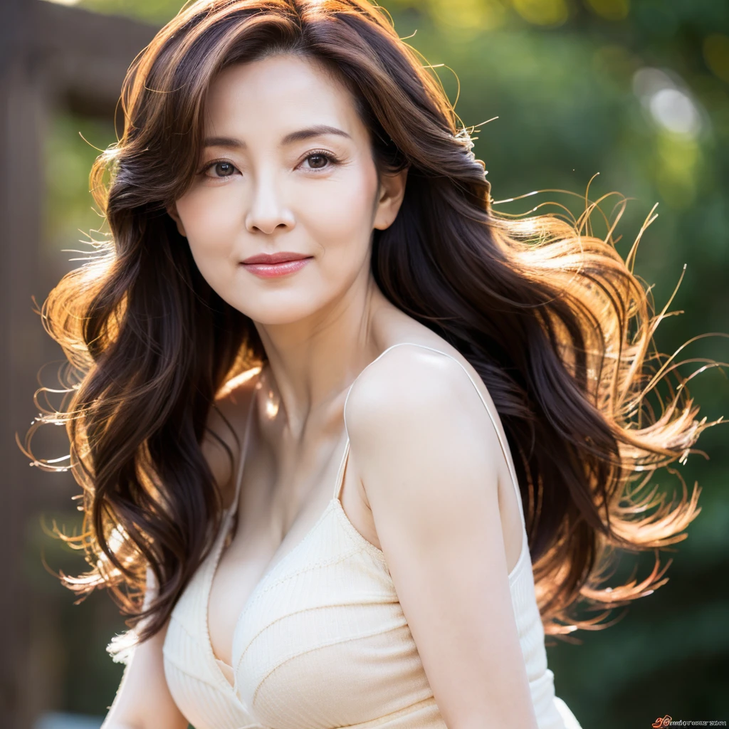 Beautiful mature woman with beautiful wavy long hair, Sexy Mature, Sexy clothes, Ultra-high resolution,(Realistic:1.4), ((Highest quality)), ((masterpiece)), (be familiar with),