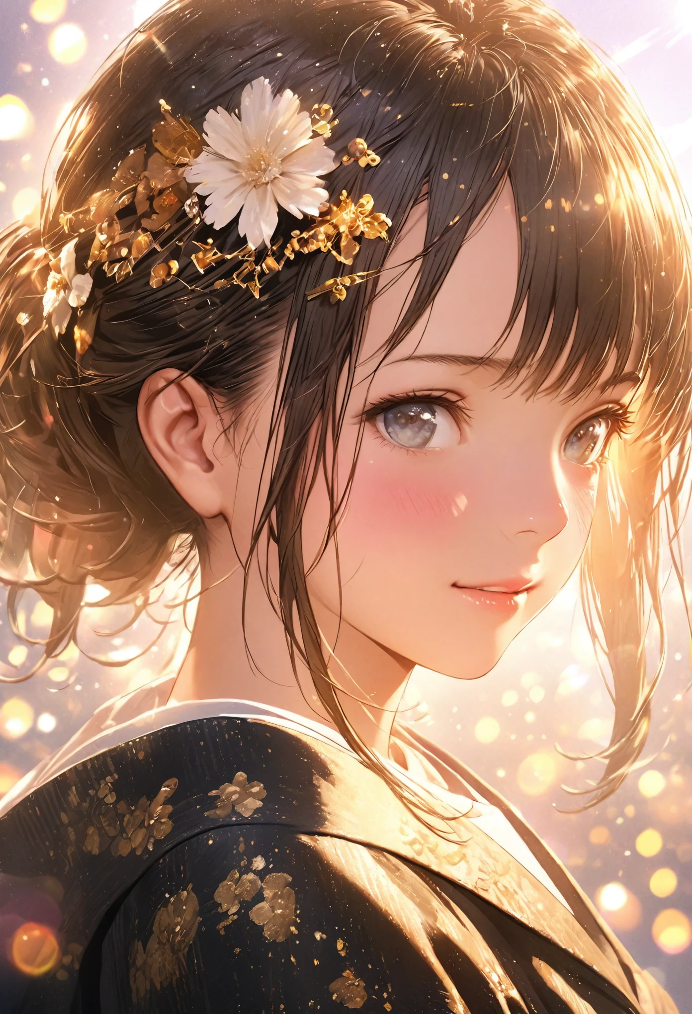 Tsundere、Gal、Bokeh, depth、Portraiture、Lens flare、Detailed illustrations、Realistic depiction、Depiction of everyday life、