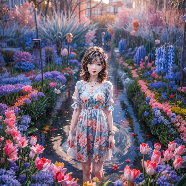 Crimson in RainbowColors,ExtremelyDetailed(ProfessionalPhoto of Girl Floating in the Sky:1.37)ZoomLayer{Stunning|Mystic|GodRays|Haze}, (280th floor infinity pool),The tallest building in the urban forest, (Masterpiece 8K TopQuality:1.2), (ExtremelyDetailed NOGIZAKA Face and Eyes:1.37)Elaborate Pupils with (SparklingHighlights:1.28) DoubleEyelids with Voluminous LongEyelashes RosyCheeks (Joyful Expressions LifeLike Rendering) BREAK impeccable Radiant PearlSkin with Transparency (Skinny SchoolSwimwear) {(HiddenHand)|((Corrected BabyLike Hand))} FlowerWreath WrappedBody Full of Flowers Covering girl's body {Around bonsai|Luo Han Song|coconut palms|tulips|Rose flower}, {Dazzling RainbowColorHorizon|ColorfulSky|ColorfulClouds|Starly Particles},(extra limbs:-1.4)(Not Detailed Face:-1.4)