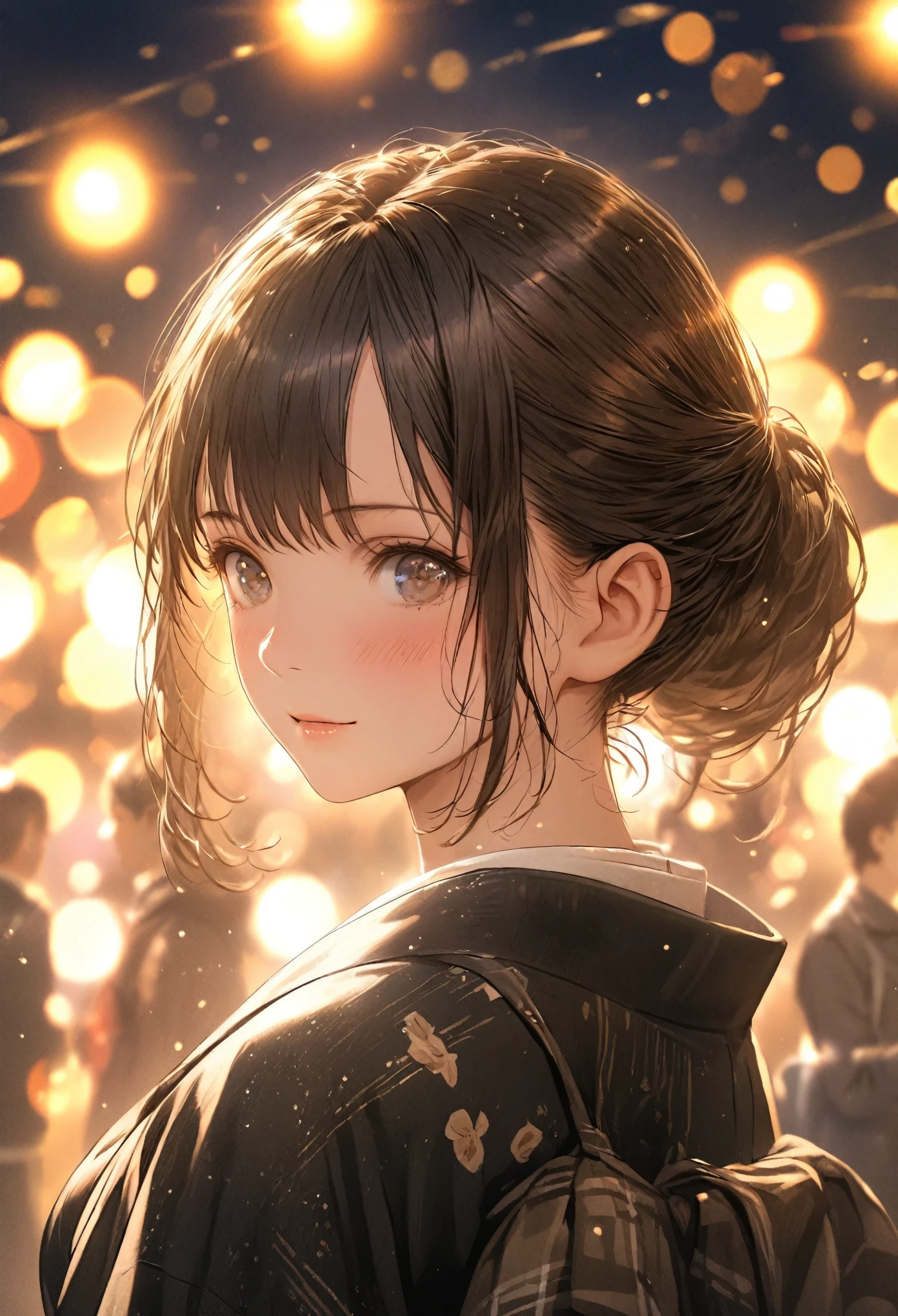 Tsundere、Gal、Bokeh, depth、Portraiture、Lens flare、Detailed illustrations、Realistic depiction、Depiction of everyday life、