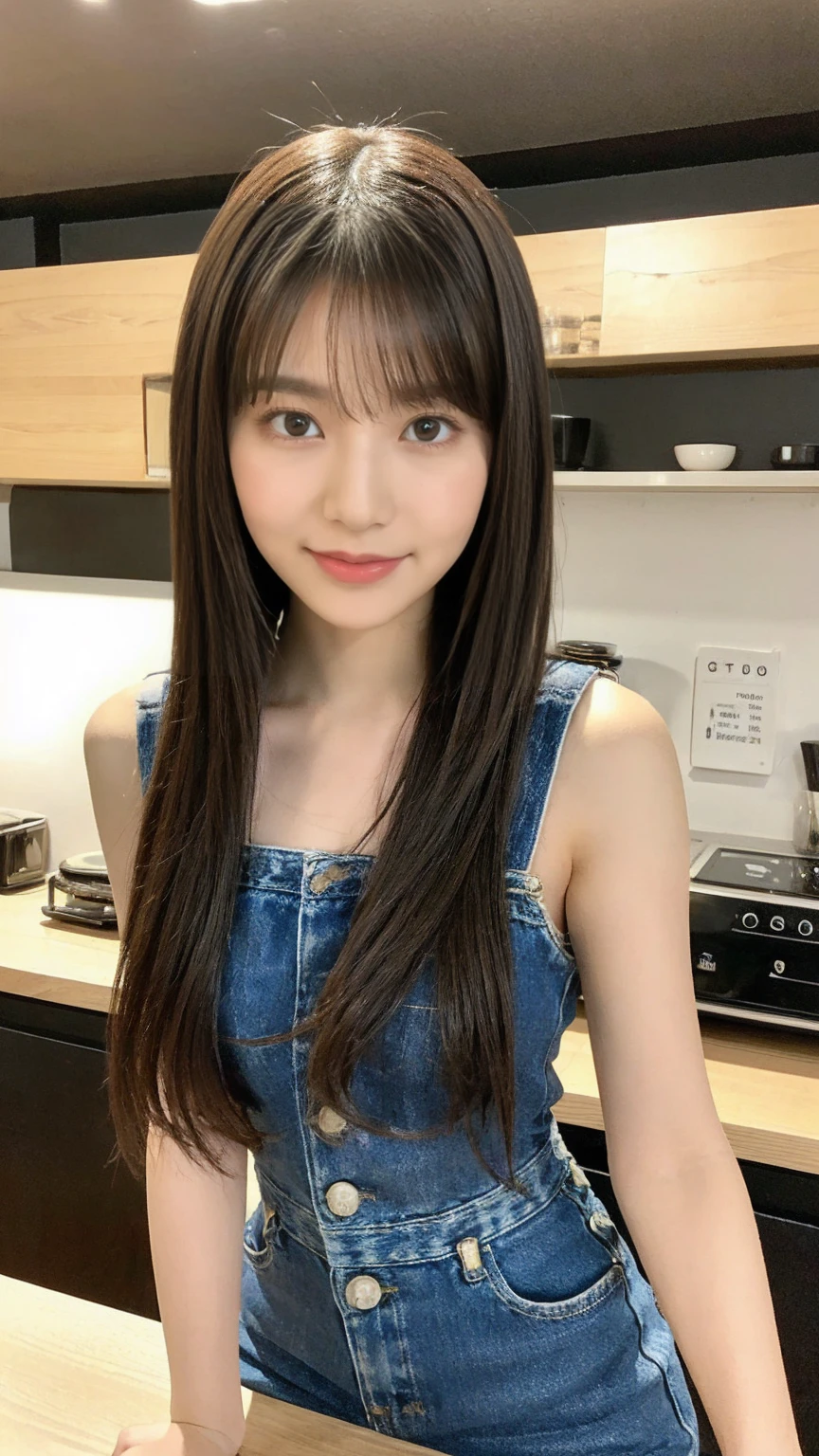 a cute 24years old Japanese girl work in mate cafe. real HD photograph.((Her measurements are B98 / W60 / H90))