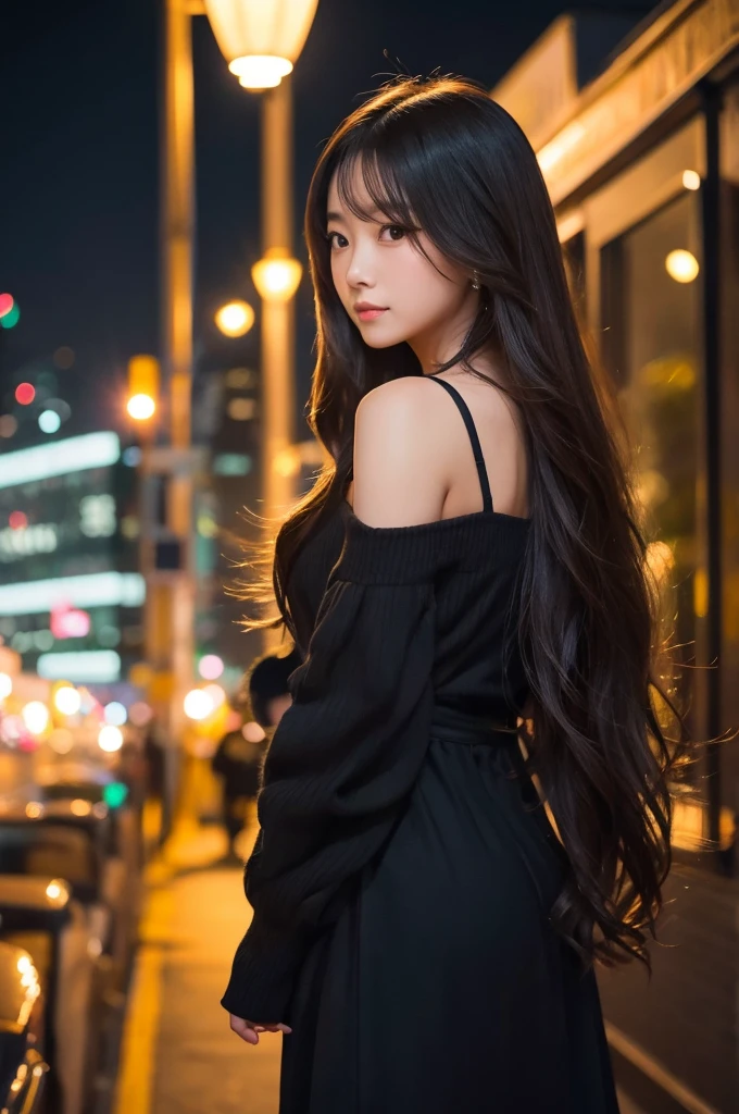 Long Hair、Beauty、Night view