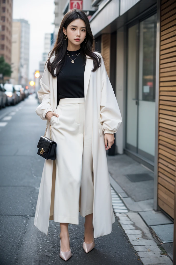 White-collar workers’ high-end fashion outfits that never repeat themselves every week,What needs to be considered is the diversity of clothes and the flexibility of matching。Here are some suggestions,Help you create different styles of outfits for five days a week:Tuesday:Elegant and intellectual style top:A soft-colored sweater or silk shirt。
Bottoms:A-line skirt or straight pants。
coat:Long cardigan or lightweight windbreaker。
shoe:Nude or pumps。
Accessories:Slim necklace and handbag。