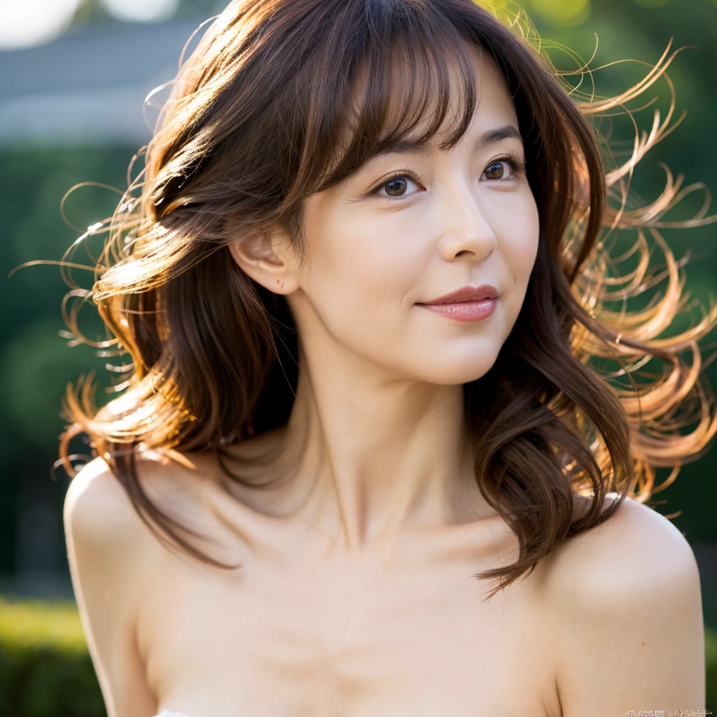 Beautiful mature woman with wavy long hair, she is alluring, Sexy Mature, Ultra-high resolution,(Realistic:1.4), ((Highest quality)), ((masterpiece)), (be familiar with),