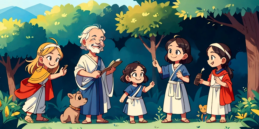 Socrates' take on parenting,smile,Greece,300 BC,In nature
