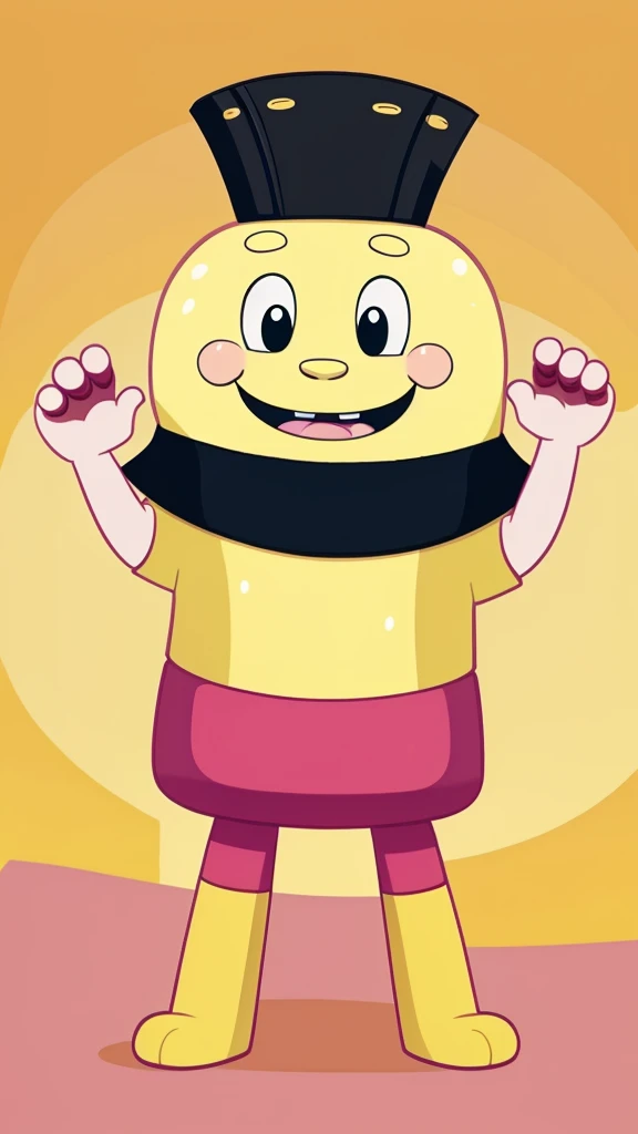 A new cartoon character of sponge pop to use in teaching English lessons