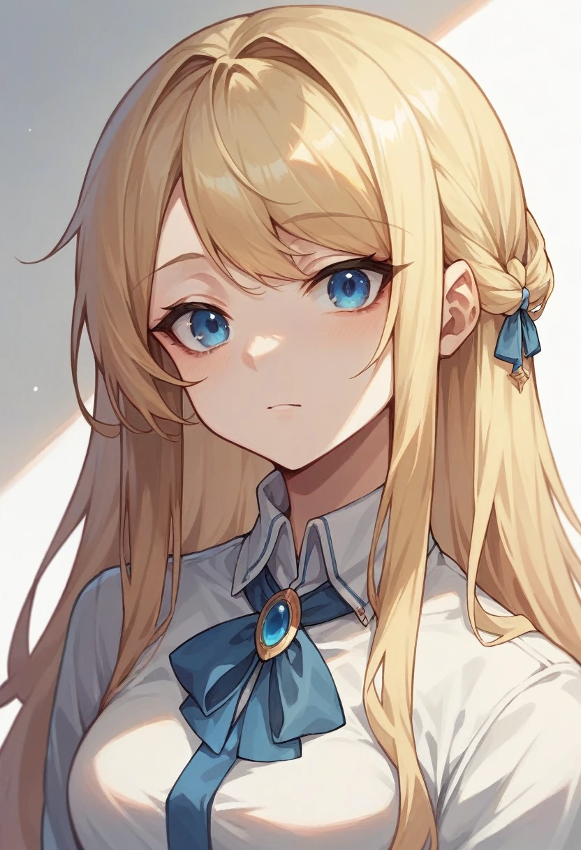 blonde, muka, perfil, blue eye, long hair