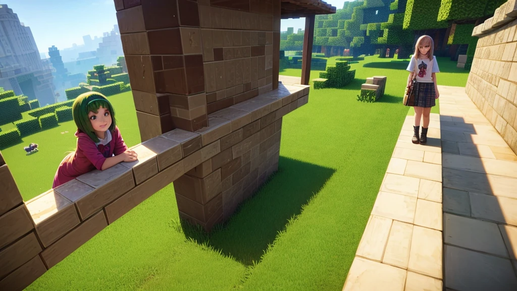 girl in minecraft