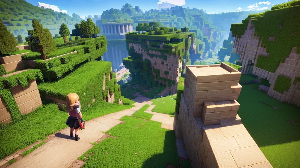 girl in minecraft