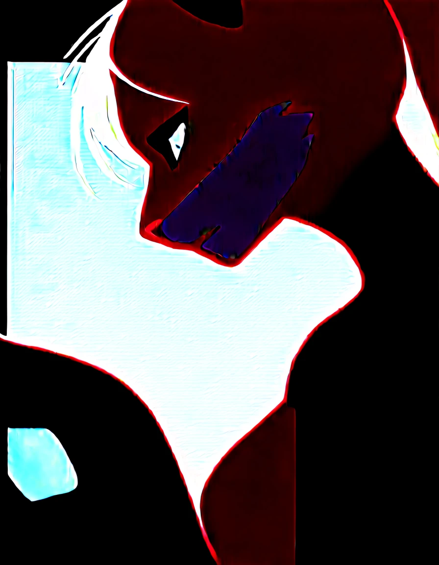, score_9,score_8_up,score_7_up, (The ultra-detailed)、8K、(Very noble and beautiful))、Cinematic Light、((1 Mechanical anthropomorphic feline girl, Kat, blonde hair in a ponytail, pink nose, :3, silver fur, )) black ceramic body、luminescent android blue eyes, black sclera 、(Mechanical joint:1.4)、((Mechanical limb)), (Mechanical spine attached to the back))、((Mechanical cervical vertebrae attached to neck)), neon details、Science fiction, The background is Cyberpunk City、close up