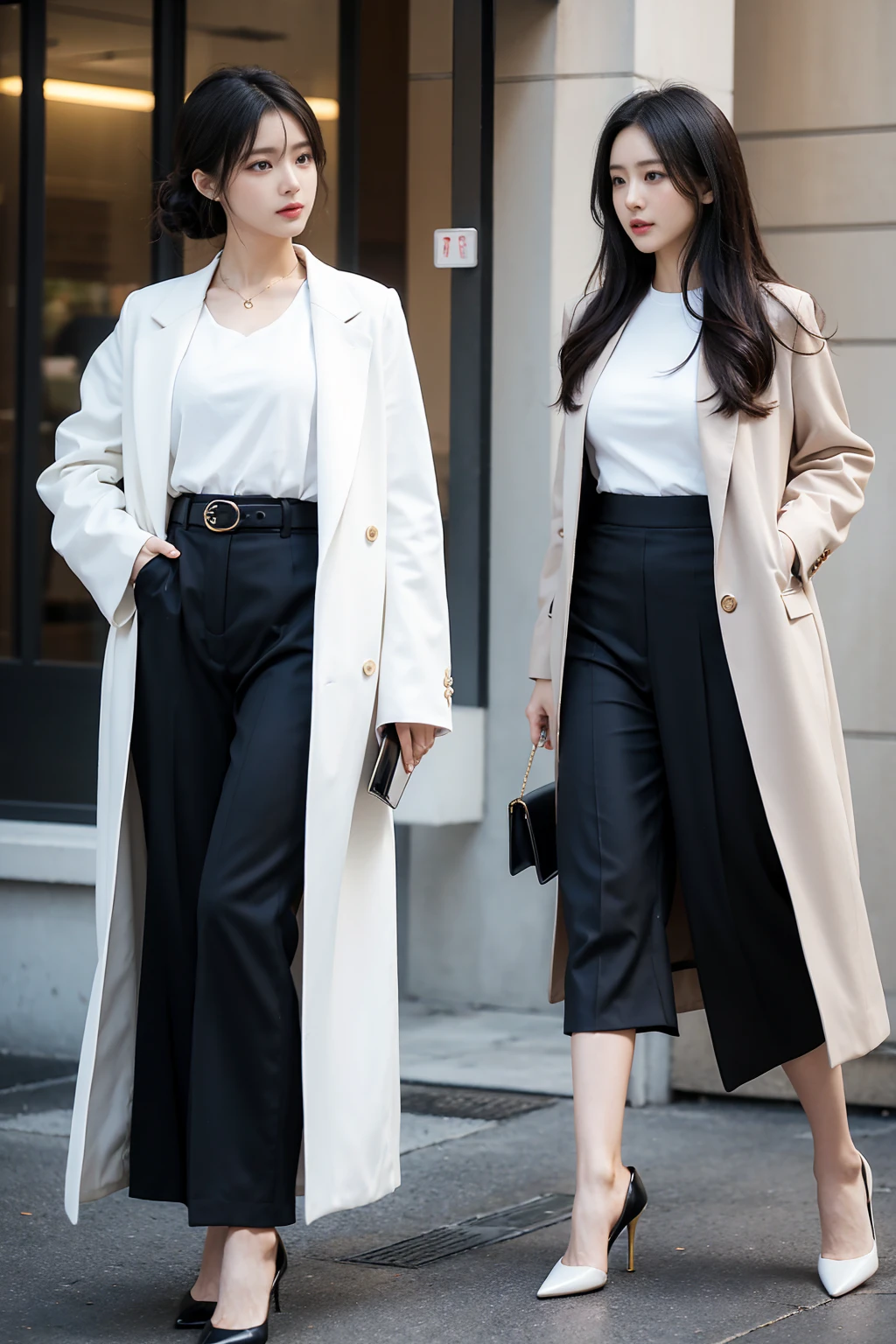 White-collar workers’ high-end fashion outfits that never repeat themselves every week，What needs to be considered is the diversity of clothes and the flexibility of matching。Here are some suggestions，Help you create different styles of outfits for five days a week：Thursday：Simple and capable top：Simple black or dark-colored top。
Bottoms：Pencil skirt or straight pants。
coat：简洁的西装coat或皮夹克。
shoe：Pointed high heels。
Accessories：Thin belt and clutch。