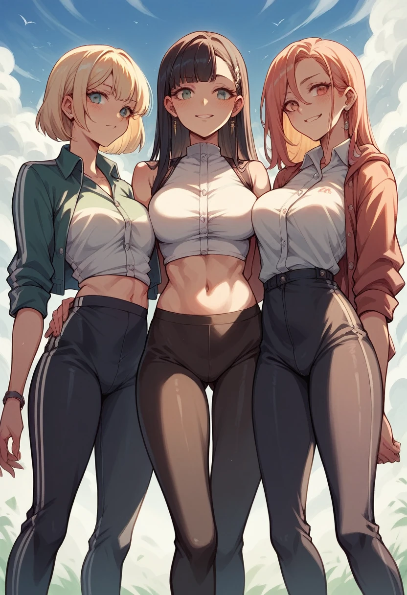 Elegg (nod) black leggings plus three girls