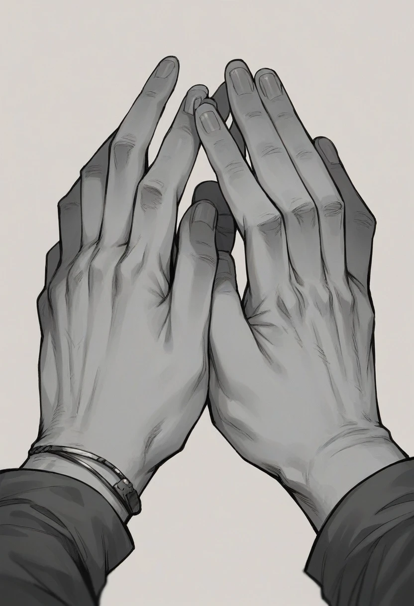 Two hands holding a frame and a fingerprint