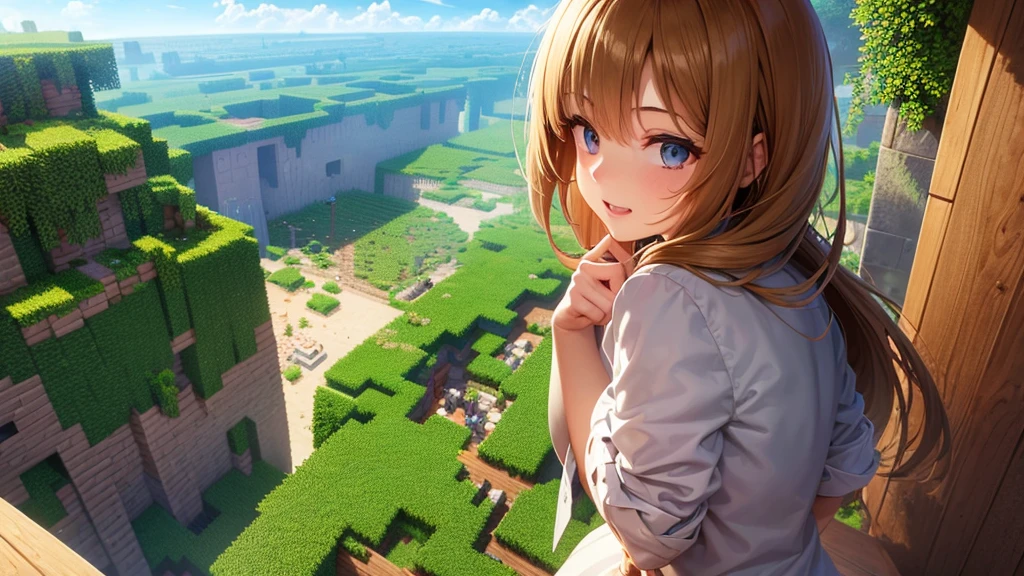 girl in minecraft