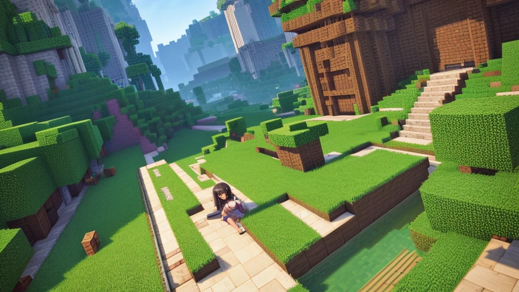 girl in minecraft