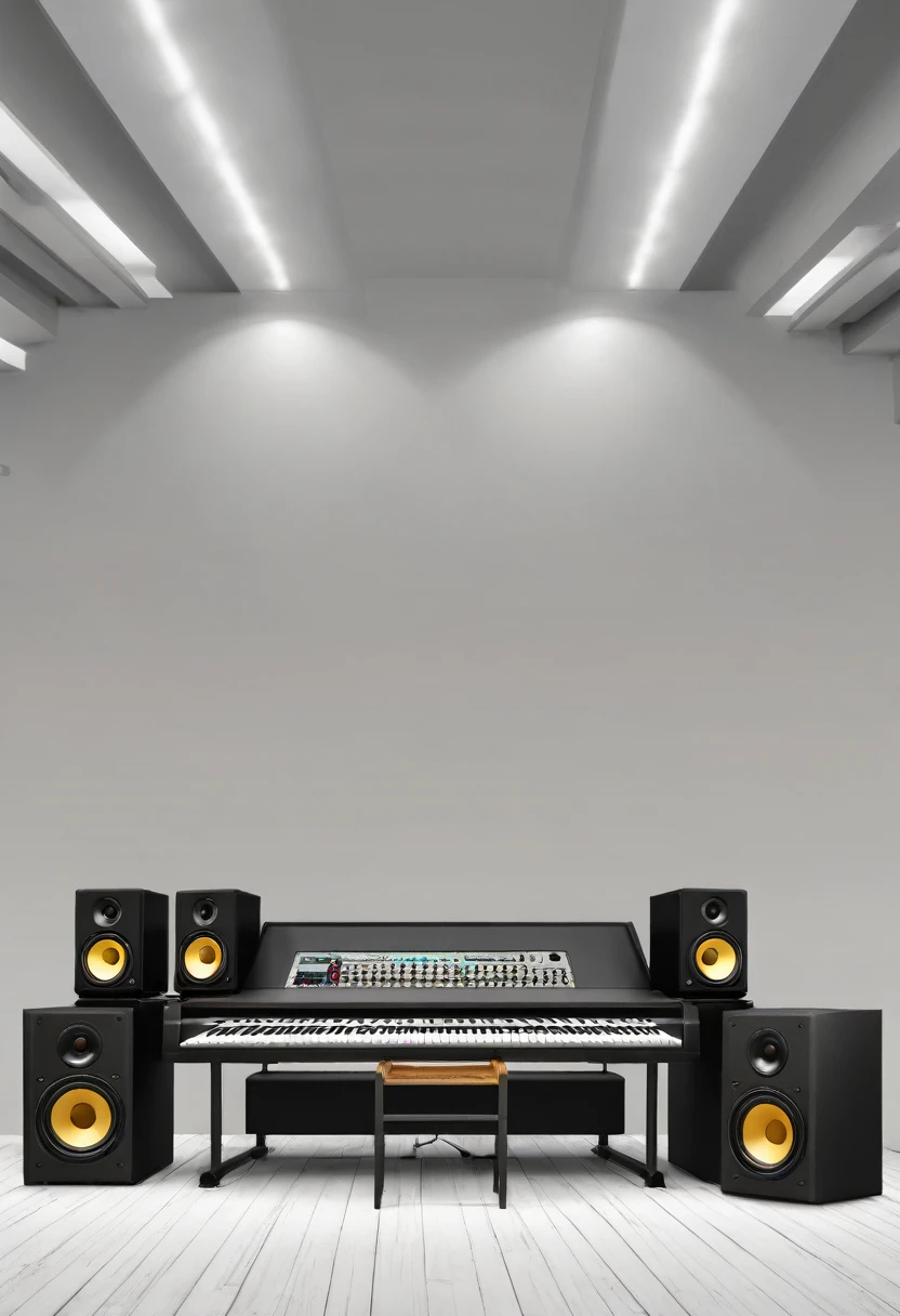 minimalist music studio background