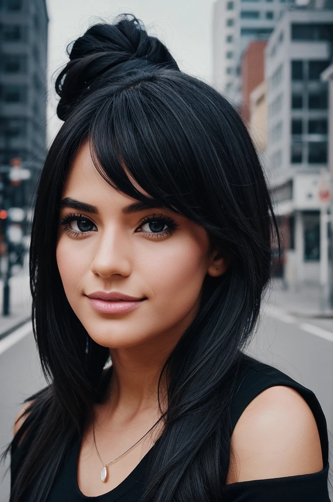 Generate a image of a animation for instagram profile picture this pictue is new on social media and it is very unique mostly in black colour