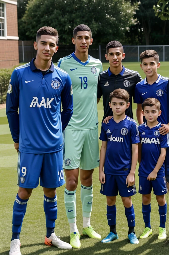 An image of Cade Cowell with Bellinham, rudiger y dimaria 