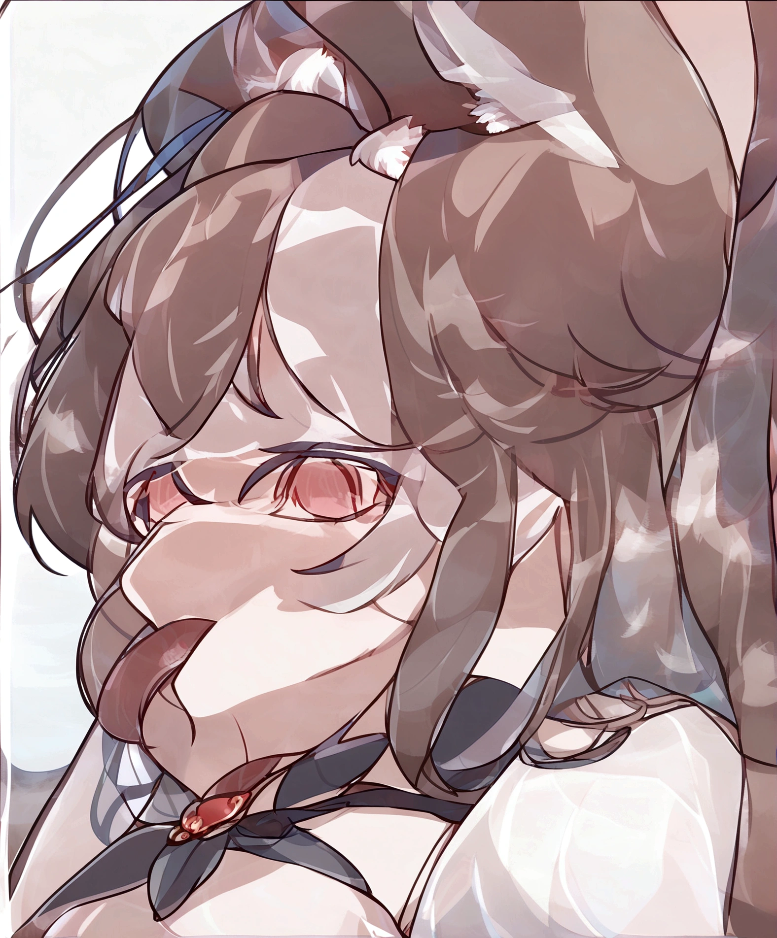 Very long tongue、Drooling、Lick up、blowjob、Have a dick