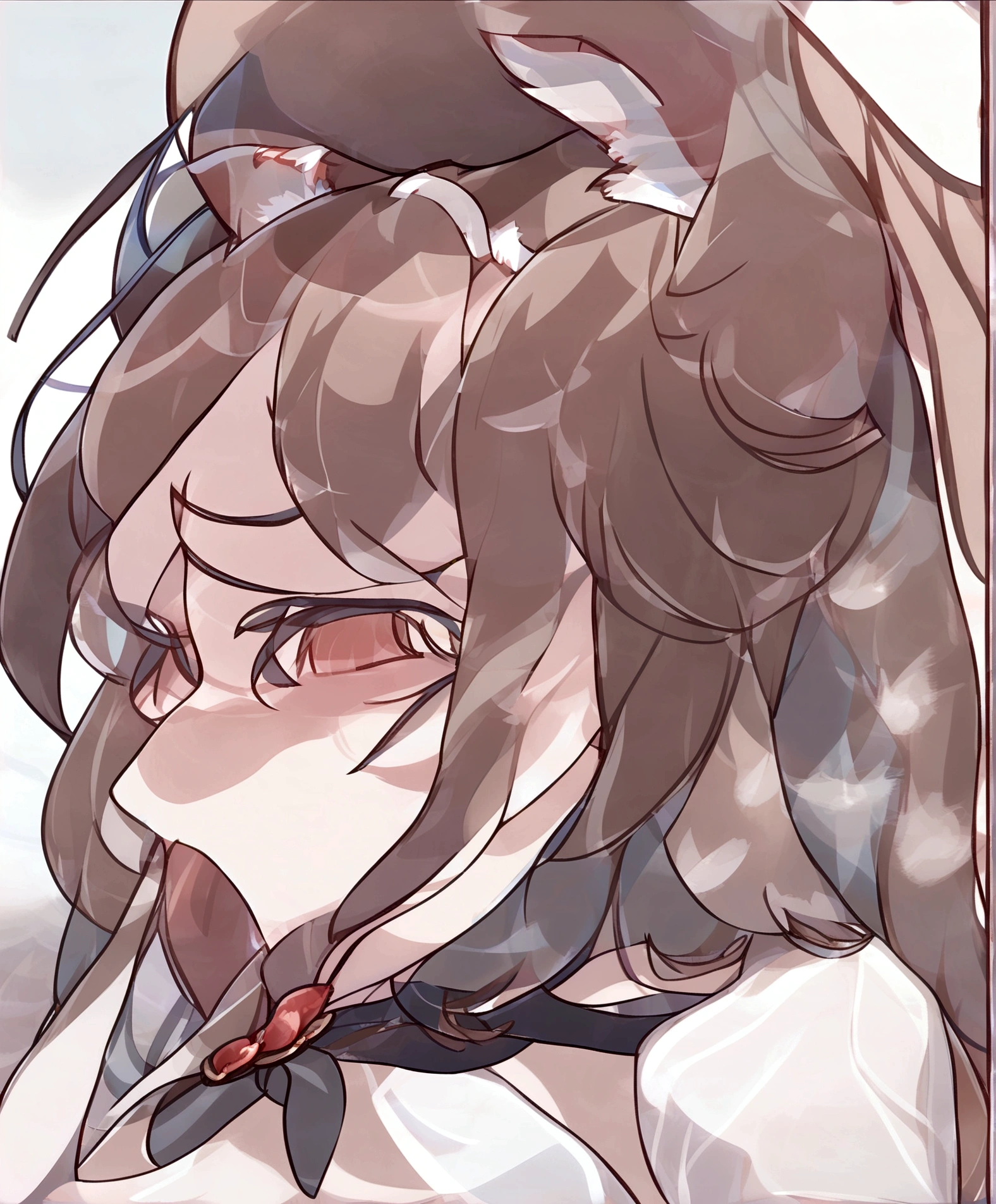 Very long tongue、Drooling、Lick up、blowjob、Have a dick