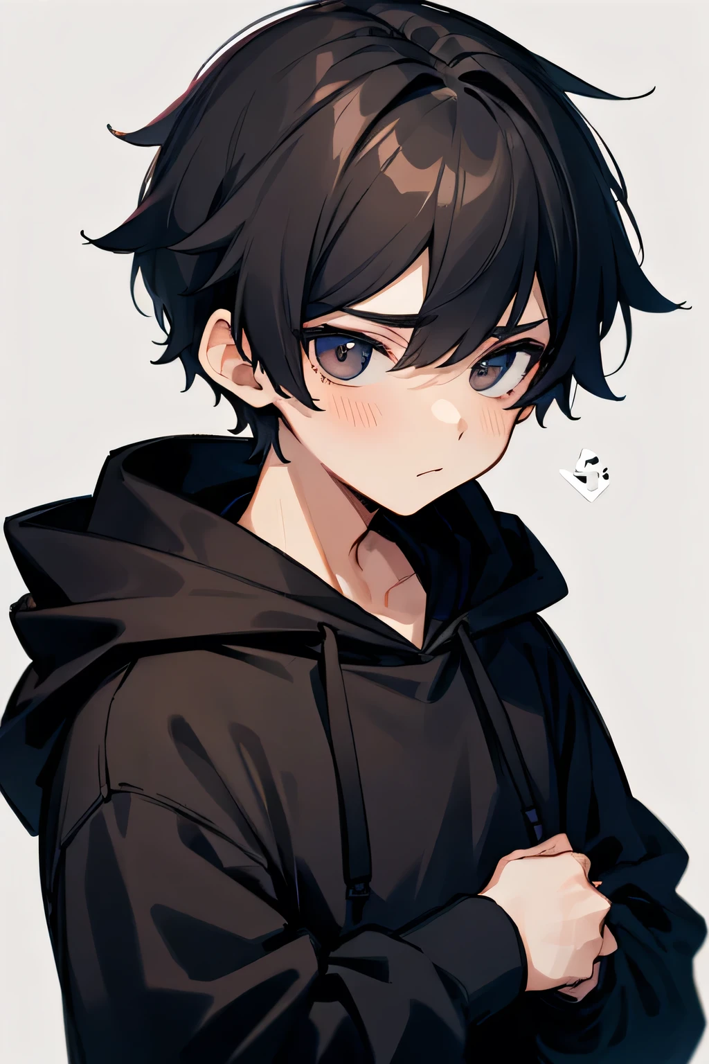boy with black hoodie boy
