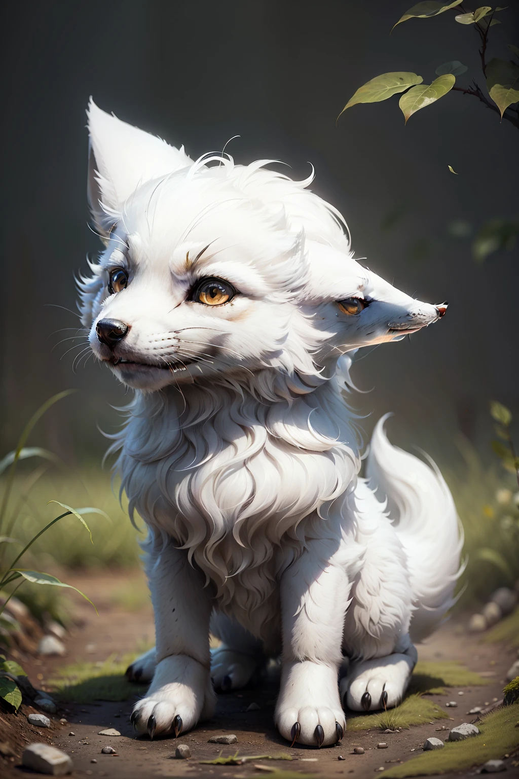 Little white fox