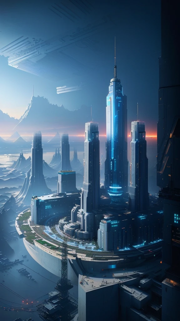 architecture,一个未来主义的architecture,Military base,laboratory,Technology,Top view,8K,Ultra-clear,Snow,一个未来主义的architecture,There is a big screen,There are many lights,Eve Ryder,Unreal Engine 5 Rendering,Concept Art,Retro-futurism,architecture,City,Long hair,landscape,