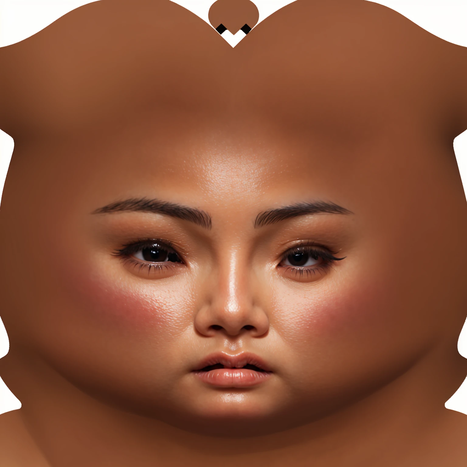 8k resolution, pores, realistic, glossy skin, no lashes, high quality, high display, shadows shading