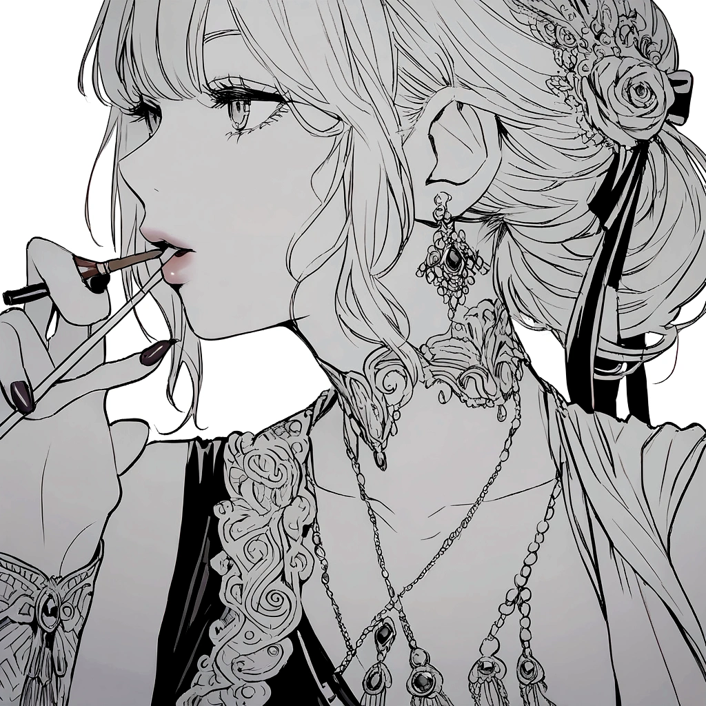Women smoking cigarattes and drinking alcohol