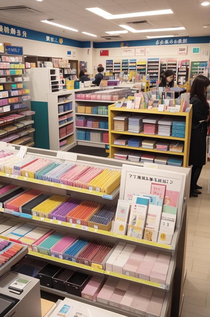 A stationery store with 2 employees