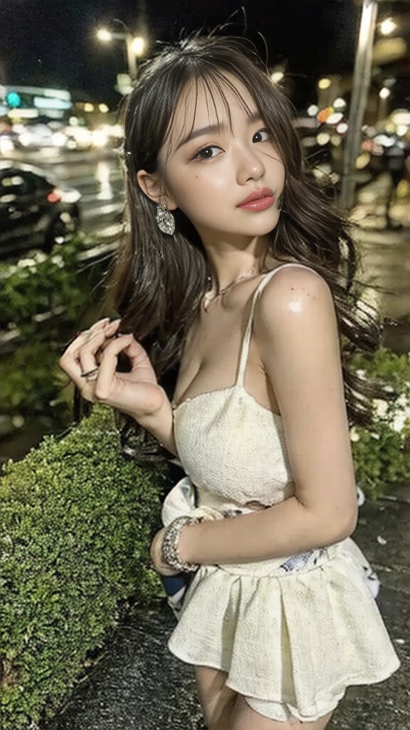 Hay una mujer con una flor en el pelo posando para una foto, Retrato de Sophie Mudd, estilo de julia razumova, sydney sweeney, bella poarch, Yelena Belova, Dasha Taran, Angelina Stroganova, anastasia ovchinnikova, anna nikonova aka new milkmaid, inspirado por Olga Rozanova, muy bonita modelo, imagen filtrada