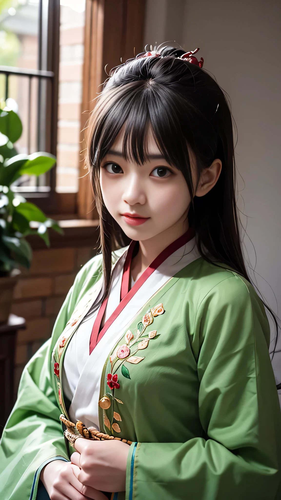 /Imagination Tips: https://image5.cdn.seaart.ai/static/upload/20230609/8209bbe6-5d3d-417a-ba6d-8cbde95790a7.png Aesthetic, A Bishōjo illustration, wearing light green hanfu:::2, diagonal composition, Up View: :0.5, Unreal Engine: :0.5, Soft Light::0.5, Green: :2, High Resolution: :0.5, Fairy Castle, Realistic::2, Chinese Costume: :2, Embroidery::1, Portrait Photography::2 --No Lantern Brick Red --ar 16:9 --S 70 --Q 0.5 --IW 1.25 --V 5.1
