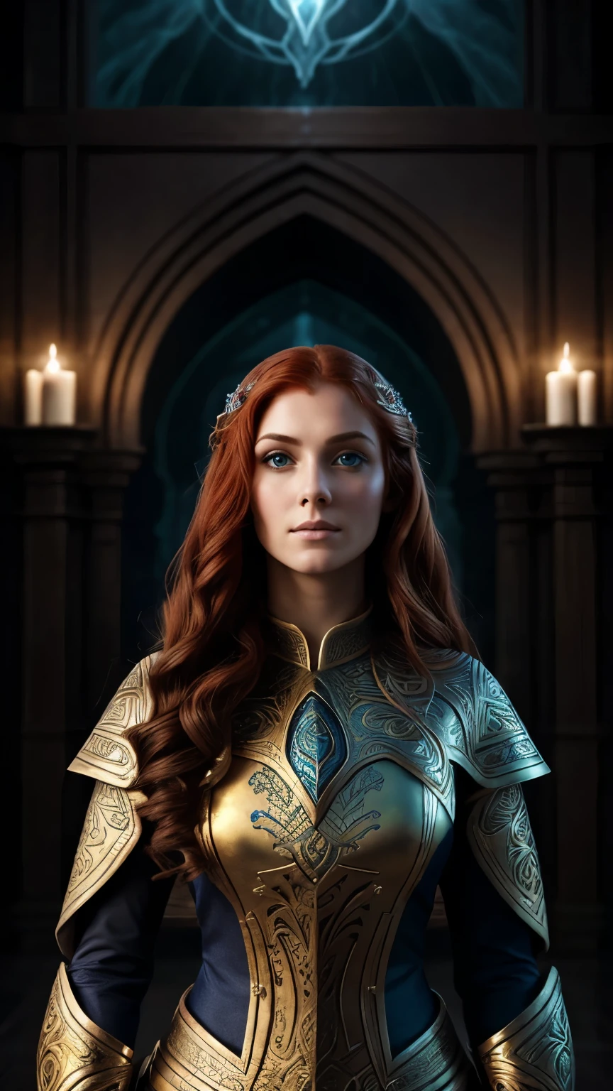 Arafed woman in a gray dress standing in front of a fireplace, - Margaery Tyrell as Venus, fanart requintada altamente detalhada, cinematic goddess close shot, fanart detalhado, fan art, menina bonita, Estilo de Game of Thrones, cinematic goddess shot, Retrato de Margaery Tyrell, foto retrato suave 8 k, photorealistic fan art, retrato vfx altamente detalhado de, Margaery Tyrell, anime