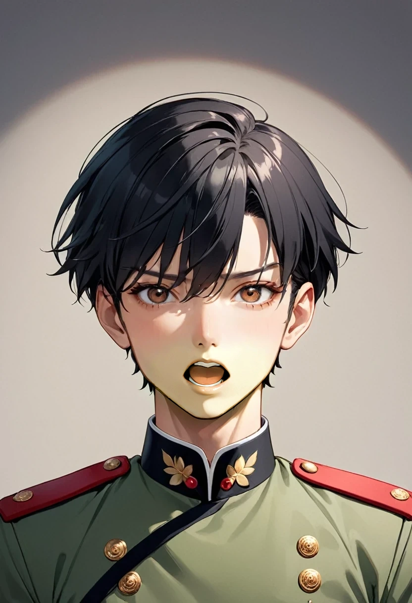 male、Open your mouth wide