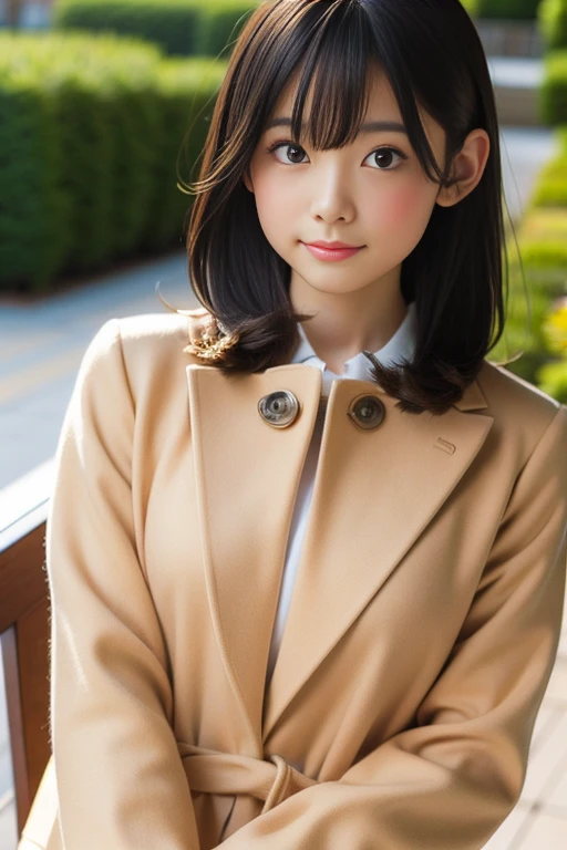 coat , masterpiece , Highest quality , detailed , Mature Woman , bangs