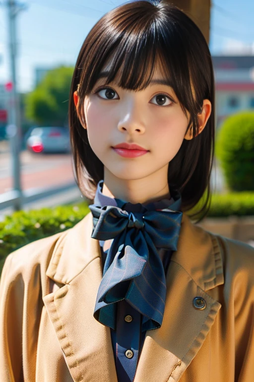 coat , masterpiece , Highest quality , detailed , Mature Woman , bangs