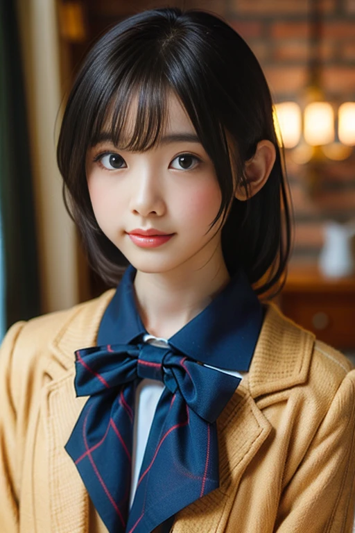 coat , masterpiece , Highest quality , detailed , Mature Woman , bangs