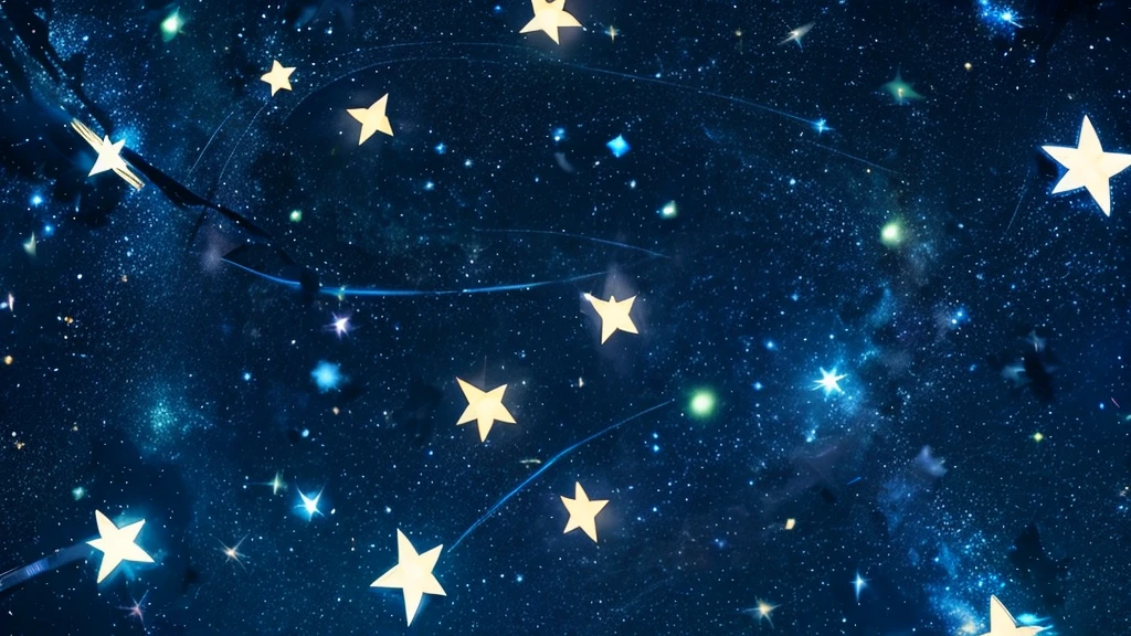 Tanabata, Night Sky, shooting star, ?????, bamboo, anime, An illustration