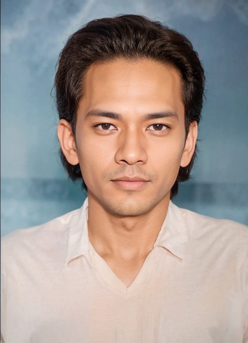 Enhance, Indonesia man, perfect hair, natural skintone, 8k, ultra realistic, super high quality, perfect white shirt, perfect photograpy, take by nikon camera, consistent character