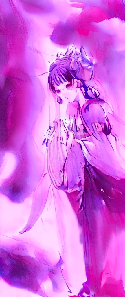 ((4k,masterpiece,best quality)), shuimobysim, traditional chinese ink painting, lotus, hanfu, maxiskit, dress conservatively
1girl, solo, long blue hair, smile, standing, feet in the water, barefoot,