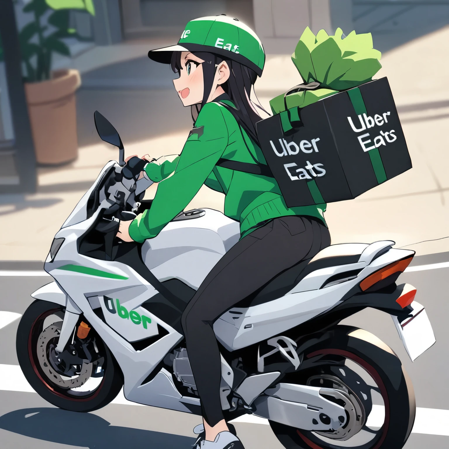 Uber Eats delivery person