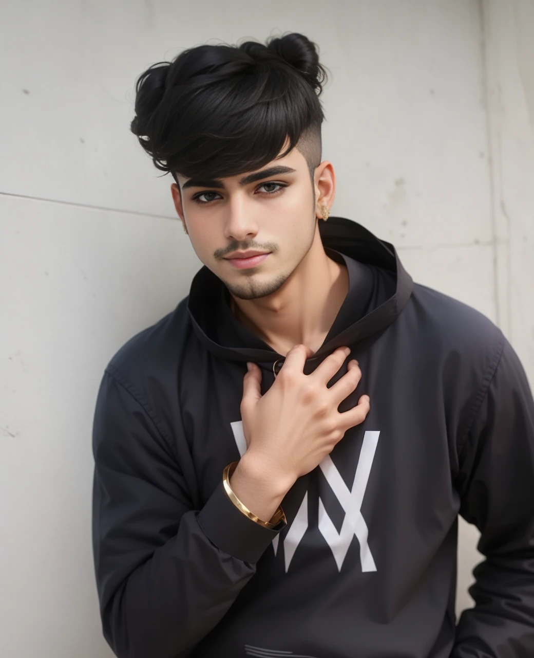 Beautiful boy in Indian traditional dress,  ultra realistic face 