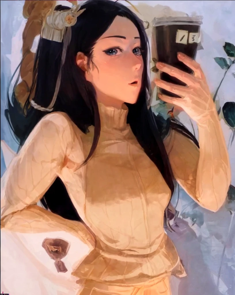 an illustrated manga character