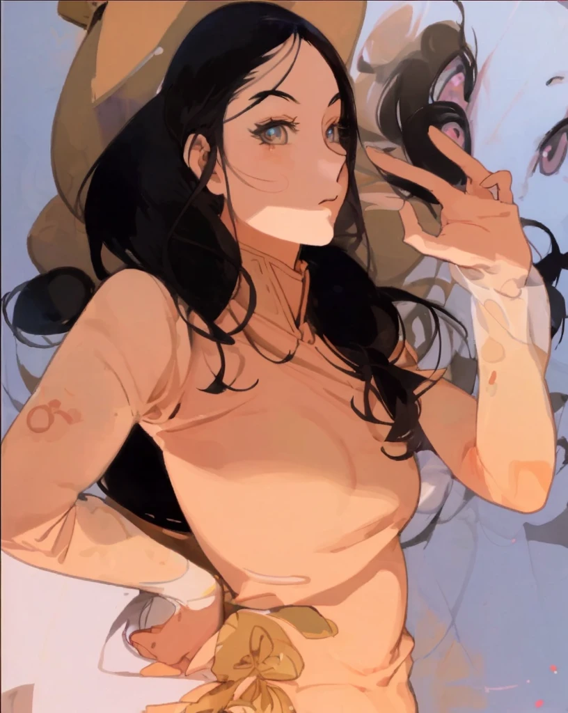 an illustrated manga character