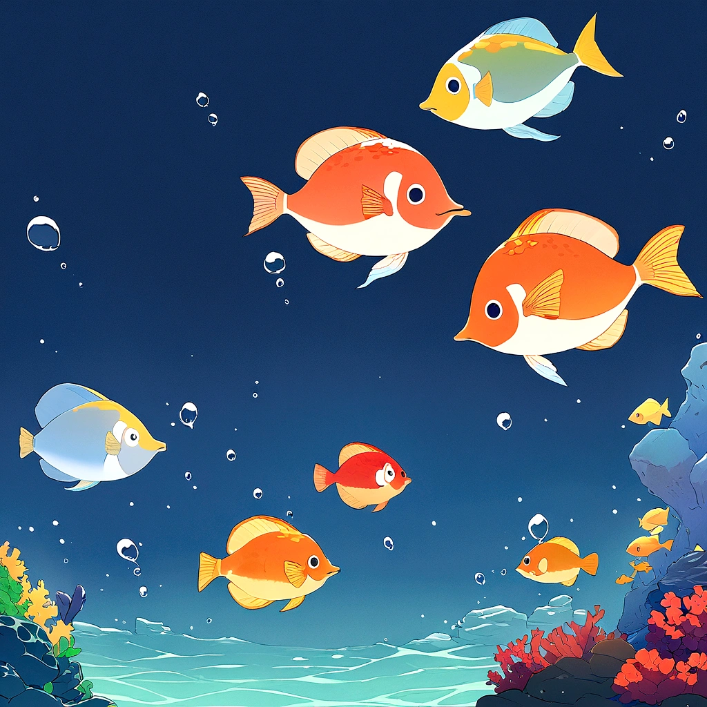 simple, 4K, hapiness, Flat background, illustration, Underwater, Ocean, Background for kids, rich and colorful, reef, Flat Color,儿童插画Ocean马,可爱Ocean马,Ocean马,Ocean洋背景,masterpiece,(Highly detailed CG Unity 8k wallpaper),(Best quality),(Best Illustration Award),背景是Ocean洋主题,融入Natural Elements,(Natural Elements),(Ocean洋主题),可爱的Ocean马插画