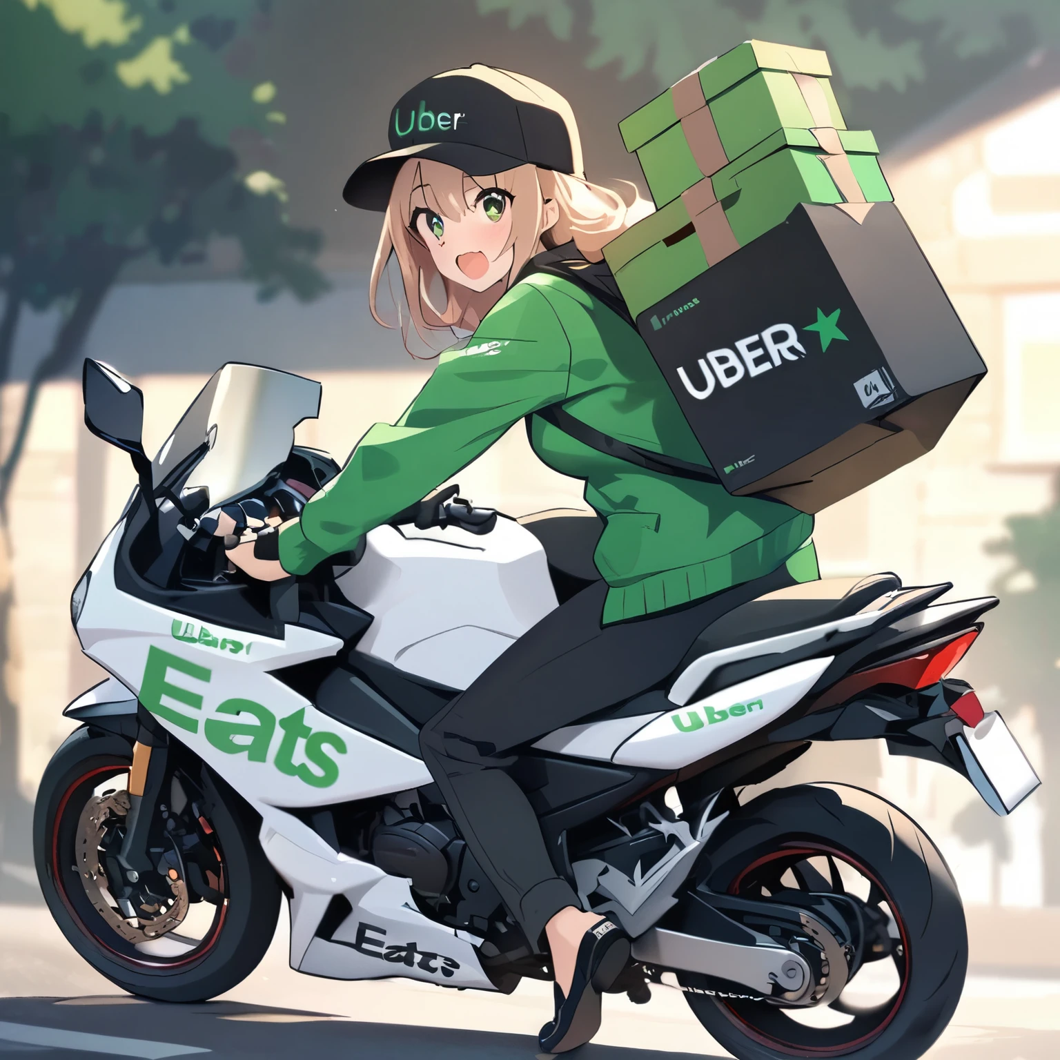 Uber Eats delivery person