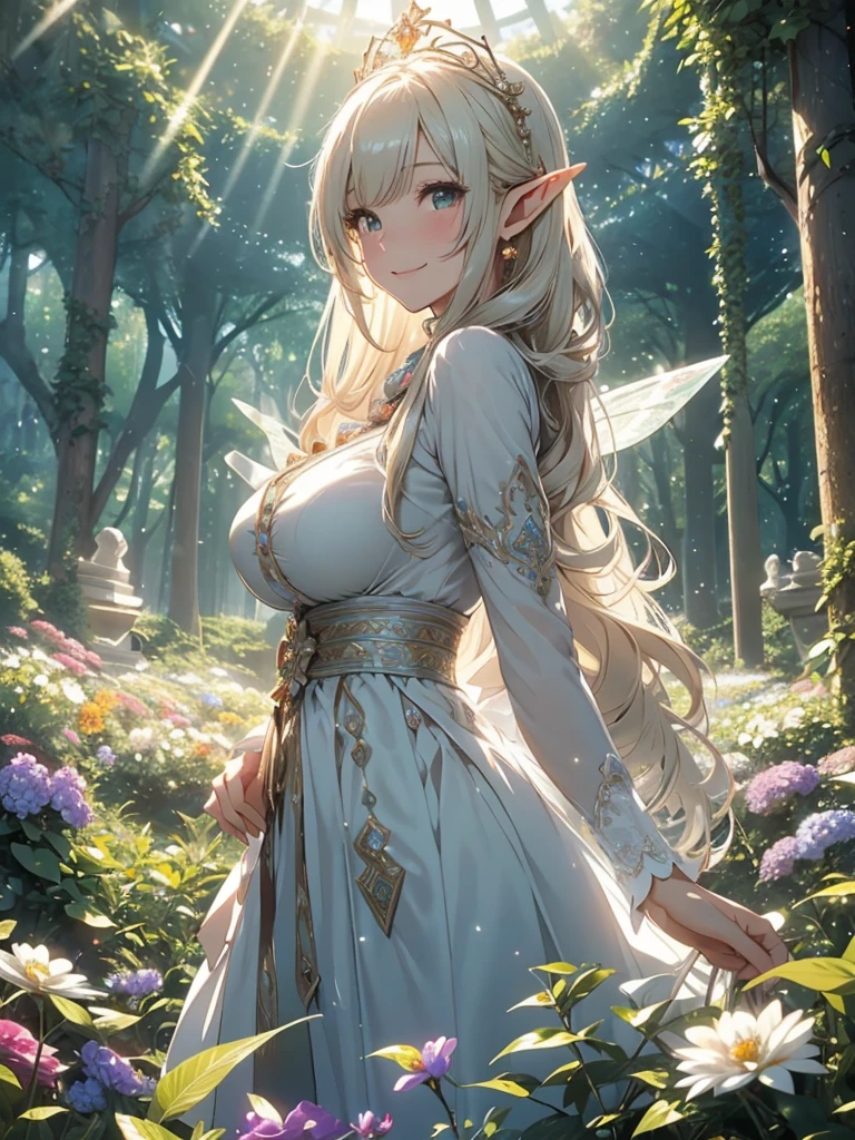 最high quality、1woman elf 、Beautiful foam、、CourtyardShining fairy wings、E.G: Worst quality ,Flower fractal art 、see-throughbodystocking,Beautiful side shot, radiance,High-definition depiction, Realistic, 8K, Unity, beautiful Shot, light smile, Beautifully and vividly drawn, , Beautiful, beautiful, clear skin、sexly,beautiful dress,Countless rays of light pouring down, Swirling Light, big background, Raise one arm above your head, Intense light is emitted from the magic circle in front of the girl. forest、Lots of leaves、Green leaves、flower、Particles of light、Bedroom at night、Magic Palace、Fairy tale、
Romanticism,Cowboy Shot: The most beautiful form of chaos, Mr..々Farbe, Intertwined flowers, Particle,magical gentle light,smile,sexly,image quality、masterpiece、Beautiful Face、Super beautiful elf woman((Big breasted 22 year old office lady、Bust 100,Beautiful long ironed hair 、bionde hair,height: 165cm。、sexly、Esbian、、high quality、、Visual art、Written boundary depth、、Elf Ears、、universe、Happy smile、Gentle light、Elf forest、elegant、ticker beautiful decorative、、magic、forest、beautiful tiara、Beautiful bed、Beautiful Landscape、A kind smile、wonderful、Fluttering petals、Dance happily、、Cultivate fantasy、、Mystery light Lots of flowers、、art、forest, palace, art,mystery,Ultra-high resolution,atmosphere